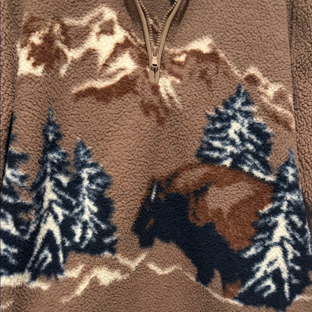Old Navy buffalo pullover fleece - Picture 3 of 3